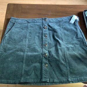 Grey Corduroy Skirt!